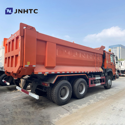 Camión volquete resistente cúbico del verde 20 de HOWO 6X4 371 con el tipo luz de U de la alarma del cuerpo del cargo