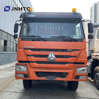 Camión volquete resistente cúbico del verde 20 de HOWO 6X4 371 con el tipo luz de U de la alarma del cuerpo del cargo
