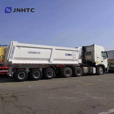 El tractor de 3 árboles descarga semi la suspensión del aire del camión de remolque 40t