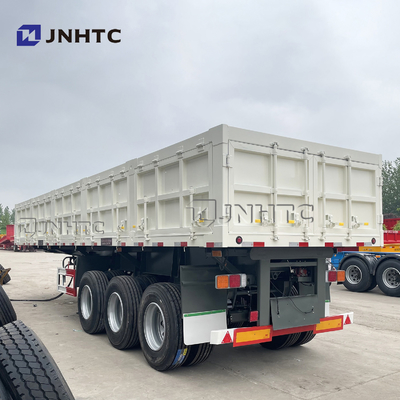 Volquete del lado del camión volquete de 70 de Ton Hydraulic Tipping Trailer Heavy del deber remolques semi