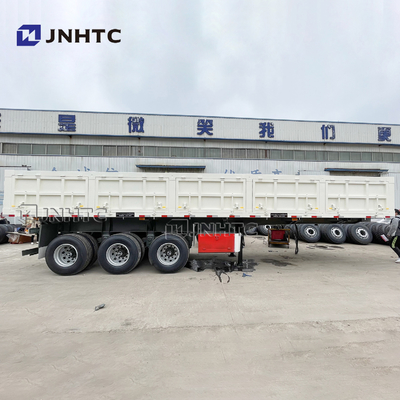 Volquete del lado del camión volquete de 70 de Ton Hydraulic Tipping Trailer Heavy del deber remolques semi