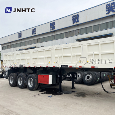 Volquete del lado del camión volquete de 70 de Ton Hydraulic Tipping Trailer Heavy del deber remolques semi