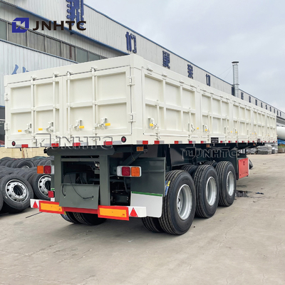3 4 de Axle Side Wall Fence Cargo volquete lateral hidráulico del remolque 40T 60T semi