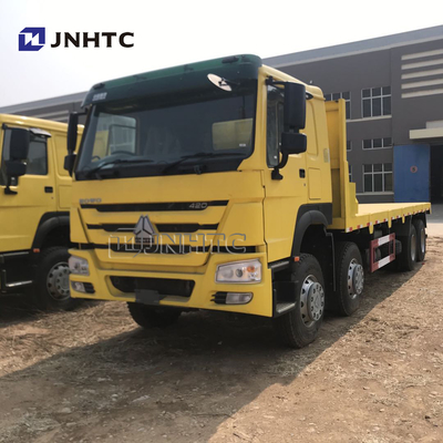 Remolque plano tri Axle Flatbed del cargo de SINOTRUK Howo de los tonos pesados del camión 35