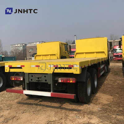 Remolque plano tri Axle Flatbed del cargo de SINOTRUK Howo de los tonos pesados del camión 35