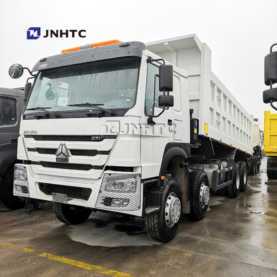 Modelo nuevo de la conducción a la derecha de las ruedas de Sinotruk Howo Benz White Dump Truck 50T 12