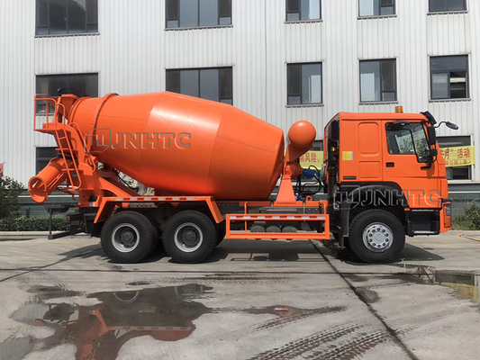 Policía motorizado 371hp 10m3 del camión 10 del mezclador de Self Loading Concrete del modelo nuevo de Howo