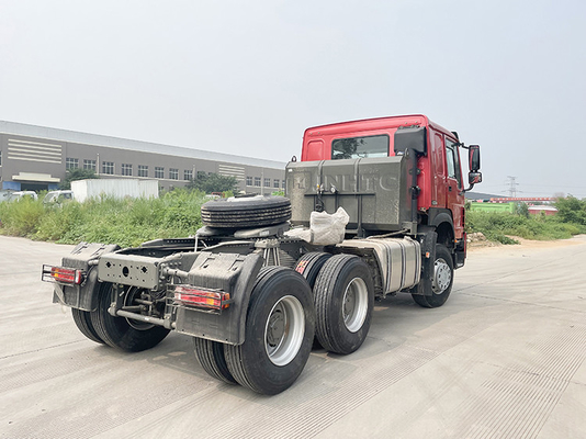 6x4 3,5 tractor principal de las ruedas del camión 10 del tractor de la pulgada Euro2 Sinotruk Howo 371