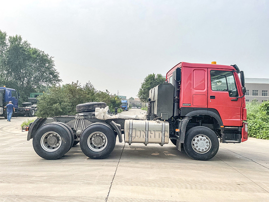 6x4 3,5 tractor principal de las ruedas del camión 10 del tractor de la pulgada Euro2 Sinotruk Howo 371