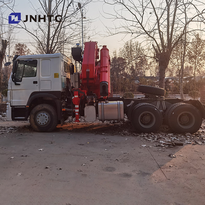 ruedas de 371hp 8 Ton Telescopic Crane Truck Sinotruk HOWO 6x4 40t 10