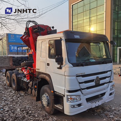 ruedas de 371hp 8 Ton Telescopic Crane Truck Sinotruk HOWO 6x4 40t 10