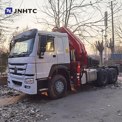 ruedas de 371hp 8 Ton Telescopic Crane Truck Sinotruk HOWO 6x4 40t 10