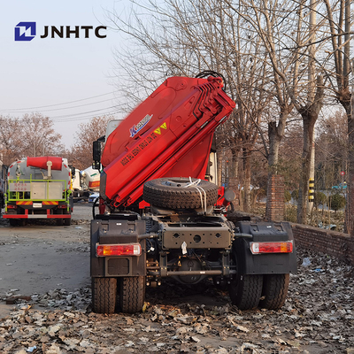 ruedas de 371hp 8 Ton Telescopic Crane Truck Sinotruk HOWO 6x4 40t 10