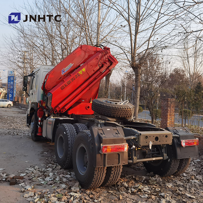 ruedas de 371hp 8 Ton Telescopic Crane Truck Sinotruk HOWO 6x4 40t 10