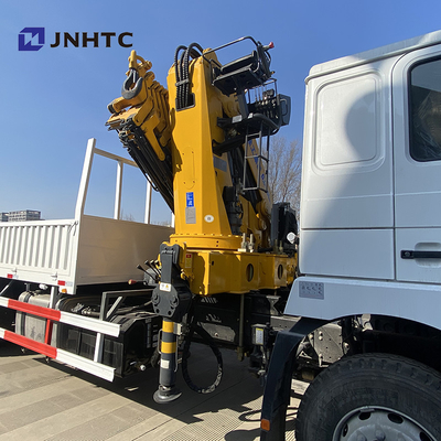El camión plano del cargo de Dropside montó a Crane Shacman F3000 6x4