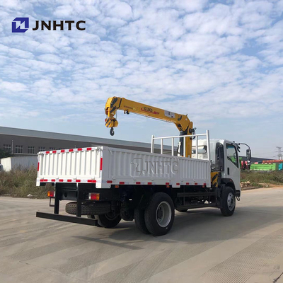 El camión del cargo de la placa plana montó a Crane Sinotruk HOWO 4x4 toda la impulsión de la rueda