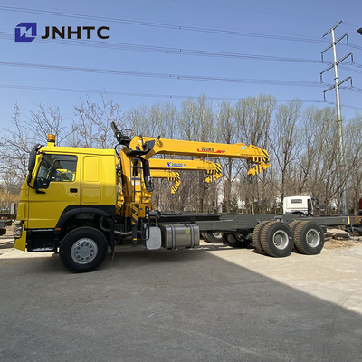 Ruedas 12 Ton Straight Arm de Sinotruk Crane Boom Truck 6x4 10