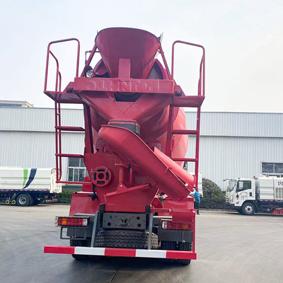 10 camión de mezcla concreto 6x4 de las ruedas SINOTRUK HOWO rojo